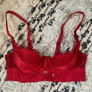Honey Birdette Belinda Red Bra RARE